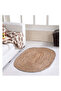 FFD Handmade Indian Braided Jute Rug Carpet - Natural Oval Area Rug for Boho Home Decor