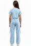 Girl's 2-Piece Gathered Side Printed Tracksuit Set - 4