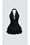 Talya - Halter Neck Mini Dress with Star Detail