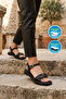 Black Women's Soft Sole Lightweight Sandals 35442 Z