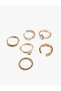 Stone Detailed Starry 6-Piece Ring Set - 3