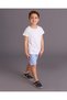 Boys Blue Striped Swim Shorts - 5