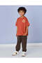 Boys Brown Printed T-Shirt - 2