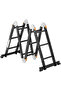 Multi-Purpose Foldable Ladder - 4x3, 12 Steps (4x3-3.6mtrs, Black) - 3