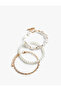 Pearl Bead Detailed 3-Piece Bracelet Set - 3