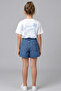 Girl's Denim Jeans Shorts Skirt - 3