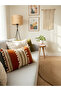 Brick Color Triple Brown Lace Throw Pillow 2 Piece Throw Pillow Covers - 4