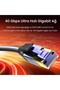 كابل شبكة إيثرنت CAT8 40 جيجابت في الثانية جيجابت FTP 2000 ميجاهرتز RJ45 بطول 2 متر - 2
