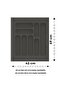 Drawer Cutlery Holder, Organizer, Organizer 42 cm X 49 cm - 2