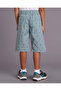 Boys Navy Printed Twill Bermuda Shorts - 3