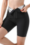 Thermal Body Shaping and Firming Black Agrafla Corset Shorts - 3