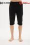 121 Premium Men's Large Size Comfortable Cut Cotton Combed Cotton Seasonal Waist-Tie Capri Pants with Pockets