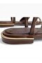Flip-Flop Thermo Non-Slip Sole Gold Stone Detailed Sandals - 8