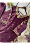 Purple Silk Kurta Trouser & Dupatta - FFT7496 - Purple - 2