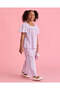 Girls Lilac Striped Wide Leg Trousers - 5