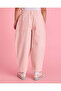 Girls Pink Plain Casual Trousers - 3