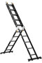 Multi-Purpose Foldable Ladder - 4x5, 12 Steps( Black) - 4