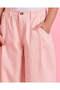 Girls Pink Plain Casual Trousers - 4