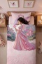 Fairy Tale Castle Patterned Single Baby Kids Bedding Set - 7