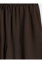 Vizyon New Season Women's Shorts with Elastic Waist and Linen Look - 5