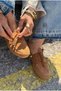Brion Women's Oxford Shoes Tan Suede - 7