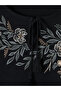 Lcw Grace Black Tie-Neck Floral Embroidered Blouse with Nevavm Difference - S6Oj73Z8-Cvl - 7