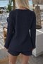 Women's Shorts Set Muslin Fabric Lace-Up Top and Bottom Summer Set - 6