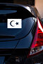 Turkish Flag Car Sticker - Moon Star Auto Sticker - Turkey Flag Sticker 15X10Cm - 3