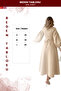 Women's Belted Dress with Rose Detail - 5