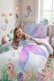 Ocean Princess Patterned Single Baby Kids Bedding Set - 5