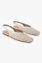 Women's Selira Ecru Skin Perforated Ballerinas - 4