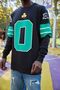 Leather Sleeve Embroidery Details Varsity Available Stock. Embroidery Details Sports Sweatshirt - 3