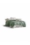 Şaheser Home Mona Pike 220X240 cm – Jacquard Waffle Weave – Double Size – Soft and Lightweight Green - 2