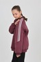Girl's Relax Fit Half Turtleneck Raglan Sleeve Sweatshirt - 3