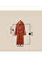 Mira Tile Beige Hooded Couple Bathrobe - 5