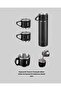 Steel Thermos Cup Set |   500 ml Capacity Non-Slip Base Gift Boxed - Comptr7459-7052 - 2