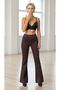 Bitter Brown Cherry Lycra High Spanish Spanish Jeans Trousers - 2
