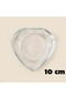 2 Pieces Glass Heart Model Transparent Ashtray Ash Tray 10cm - 3