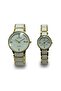 Crimson Duo Couple Watch Set SD7113 White & Gold plasticQuartz Analog Watches - 2