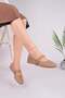 Gabbel 305 Mink Suede Silver Stone Women's Ballerinas - 2