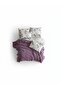 Şaheser Home Mona Pike 220X240 cm – Jacquard Waffle Weave – Double Size – Soft and Light Plum