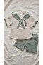 Baby Boy Muslin Sailor Collar Short Sleeve Shorts Set - 4