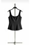 Women's Zippered Square Neck Peplum Blouse - 2