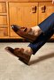 Corcik Genuine Leather Men's Loafer Shoes – Classic Tasseled Tan Casual & Stylish Model - 2