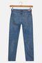 Women Boyfriend Fit Washed Slim Leg Stretchable Jeans, Blue - 3