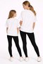 Mother-Daughter Matching Leggings - T-Shirt Set 100% Cotton Flexible Comfortable Casual Sports Set (Sold Individually) - 2