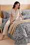 Bellis Duvet Cover Set Double Cotton Duvet Cover Set with Elastic Sheets - 4
