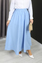 Women's Long Skirt – Loose Maxi Skirt with Elastic Waist - 7