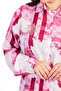White & Pink Abstract Embroidered Co-Ord Set - 5