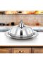 Diwan Koozy Tray - 45 CM Stainless Steel with Dome Cover, Mirror-Finish Serveware - 2